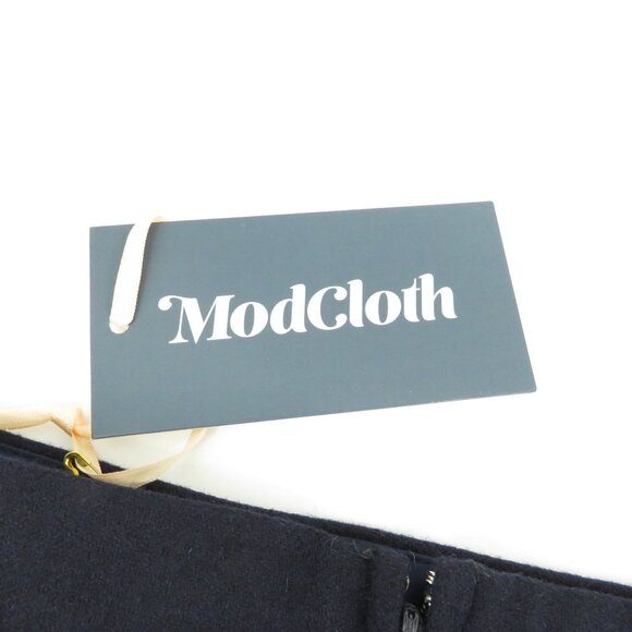 ModCloth Women's A-Line Blue Skirt Size 10 Pockets Back Zipper NWT - Picture 4 of 5